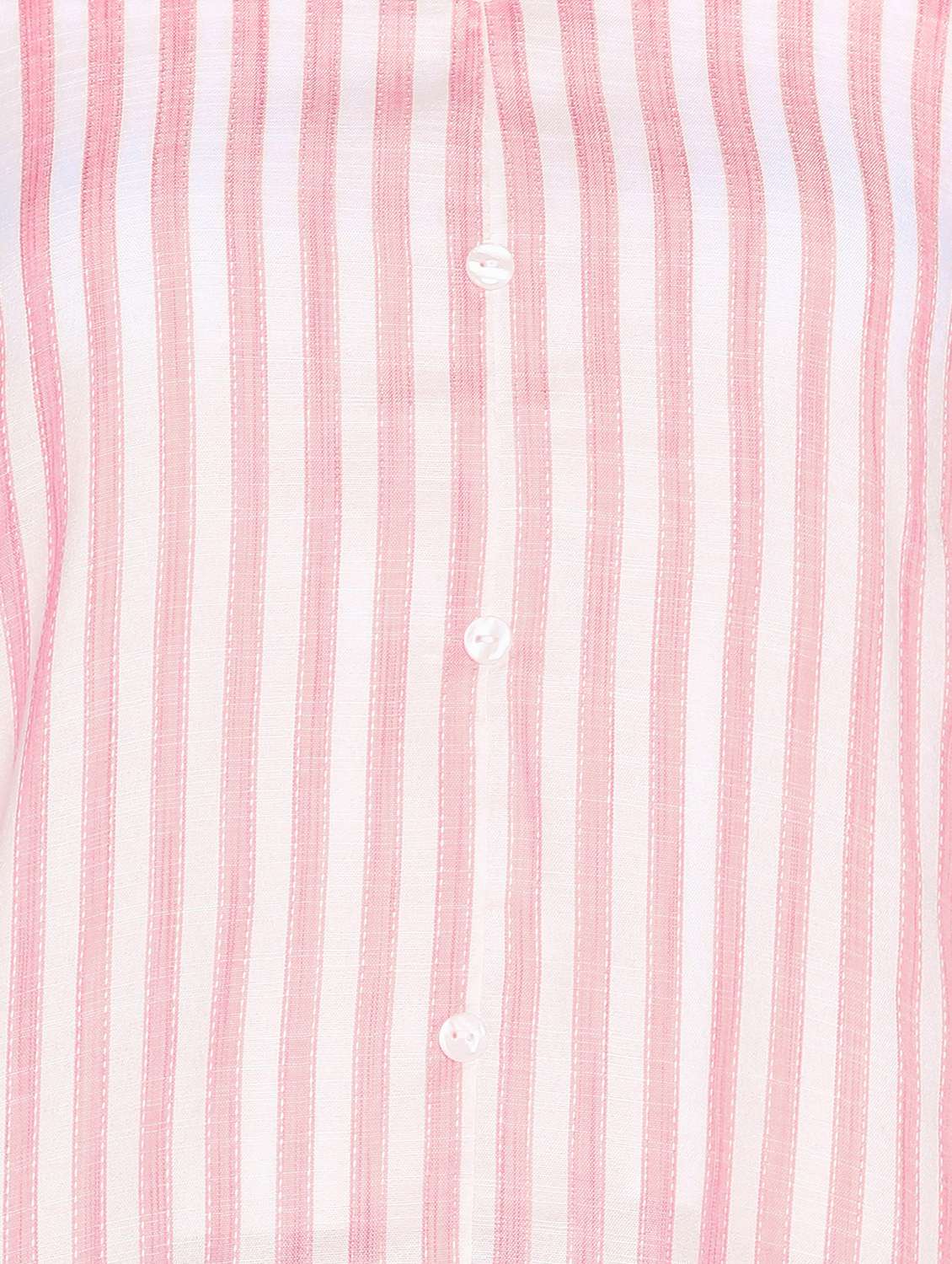 women striped collared straight kurta - 21145414 - Standard Image - 5