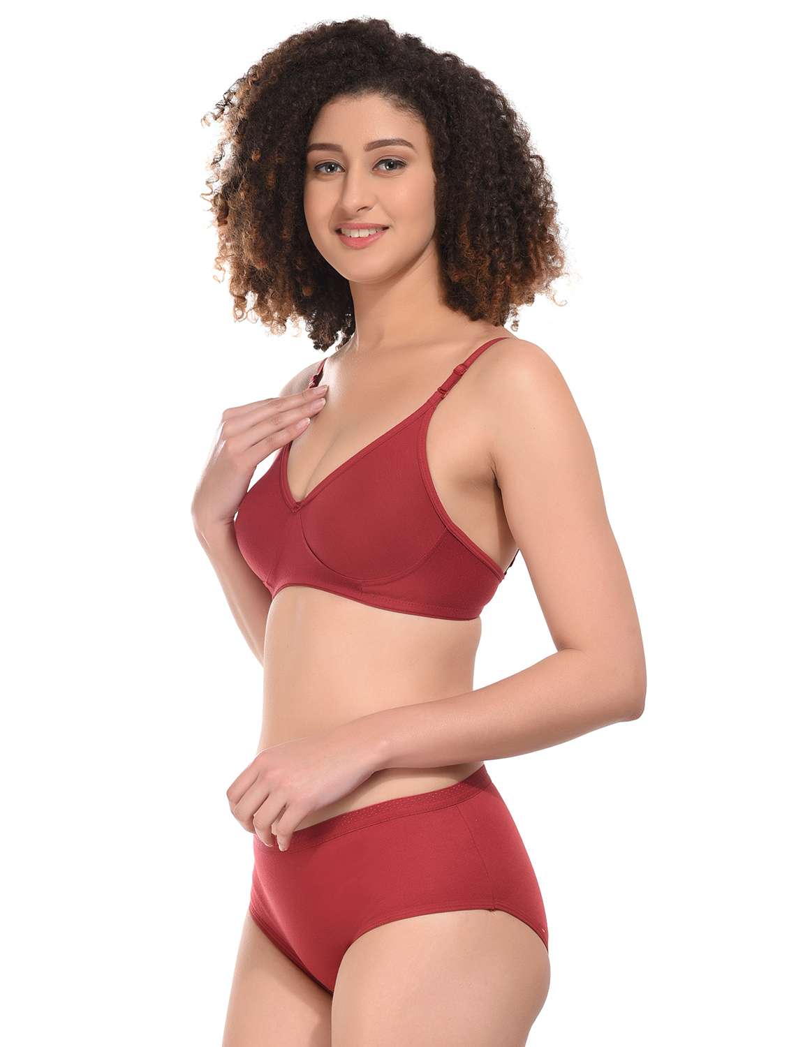 pack of 2 multi coloured hosiery bra and panty set - 21145544 -  Standard Image - 5