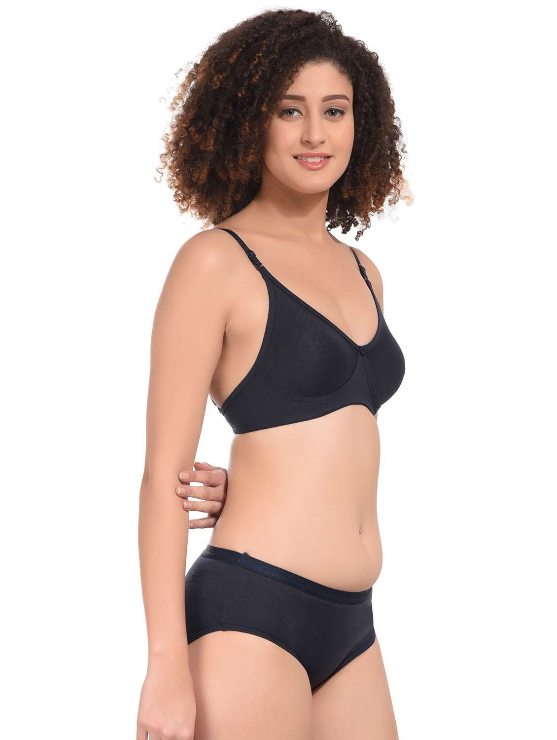 pack of 2 multi coloured hosiery bra and panty set - 21145550 -  Standard Image - 5