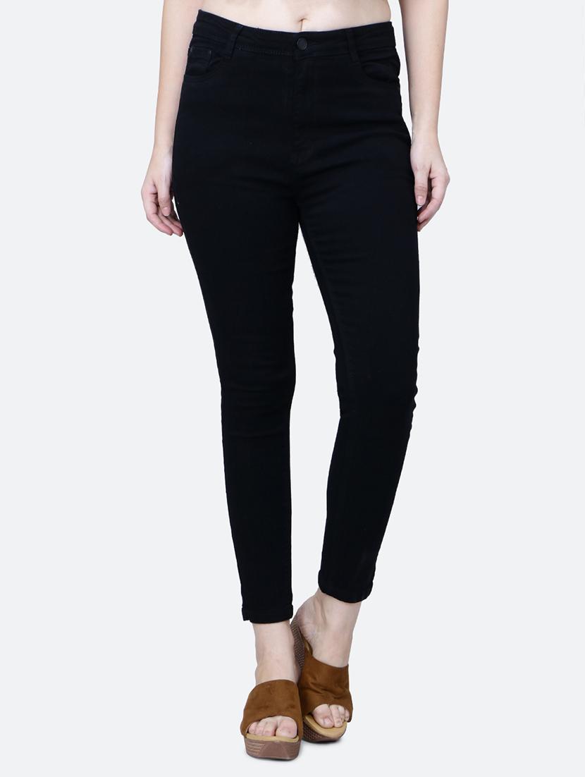 solid black denim jeans - 21145734 -  Zoom Image - 0