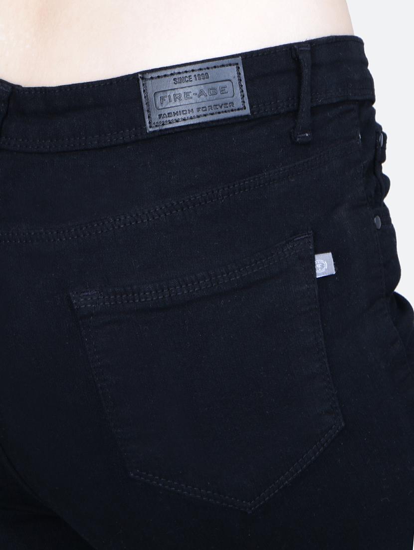 solid black denim jeans - 21145734 - Standard Image - 3