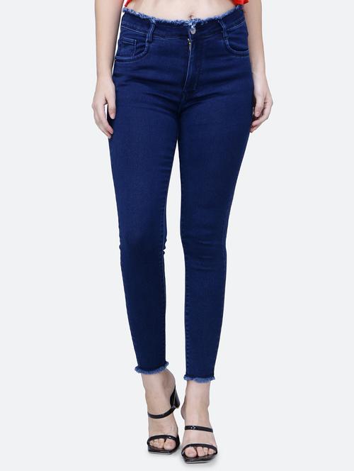 solid blue denim jeans - 21145781 -  Standard Image - 0
