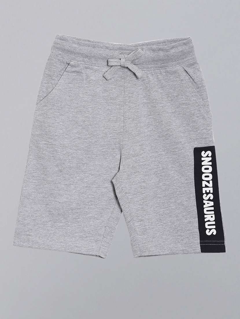 boys round neck printed shorts twin set - 21148097 - Standard Image - 3
