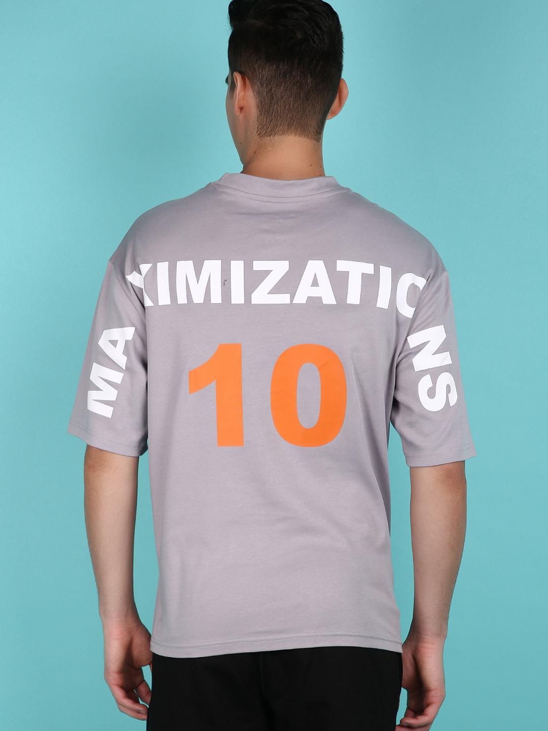 grey cotton front print tshirt - 21148164 - Standard Image - 3
