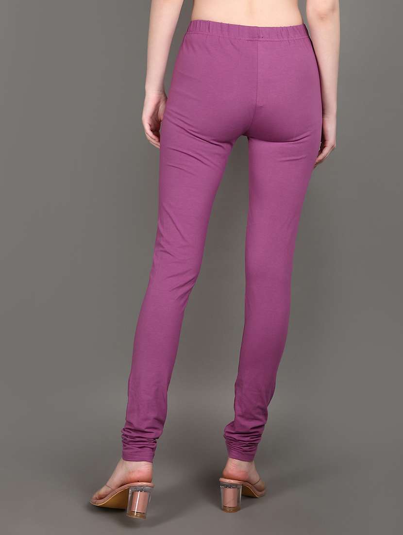 women solids churidar leggings - 21148203 -  Standard Image - 3