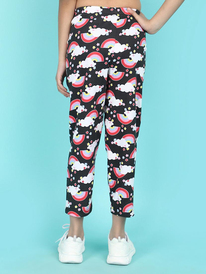 black printed nightwear pajama - 21148265 - Standard Image - 3