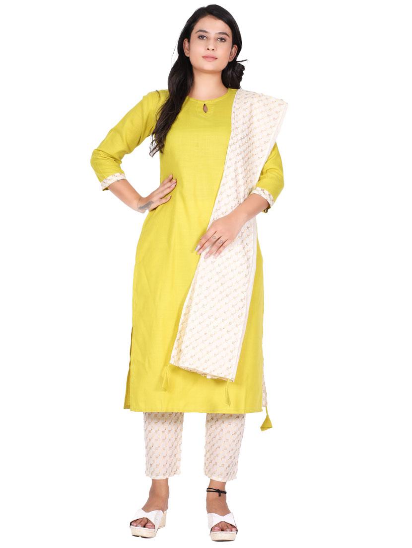 women yellow solids suit set - 21148408 - Zoom Image - 0