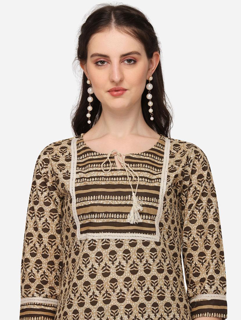 women three quarter sleeve suit set - 21148422 - Standard Image - 3