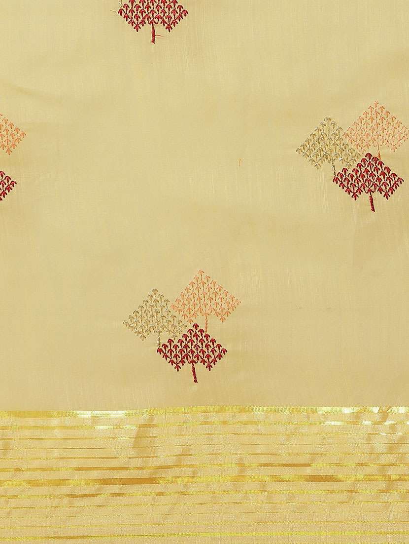 yellow embroidered saree - 21148571 - Standard Image - 3