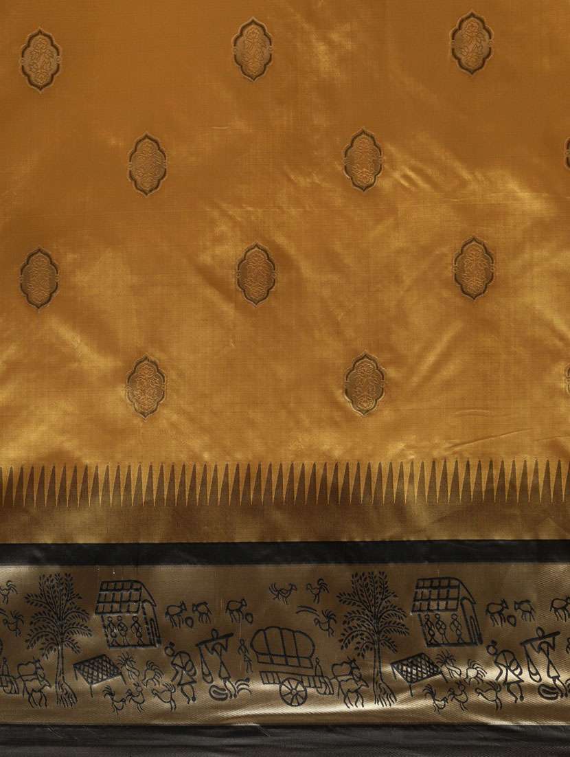 yellow cotton silk mysore saree - 21148645 -  Standard Image - 3