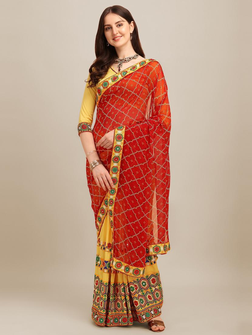 multi colored embroidered saree - 21148654 -  Zoom Image - 0