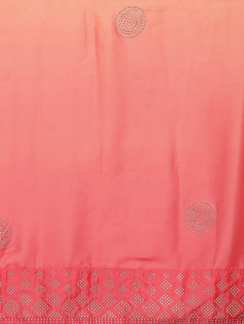 women pink ombre embellished saree - 21148680 -  Standard Image - 3