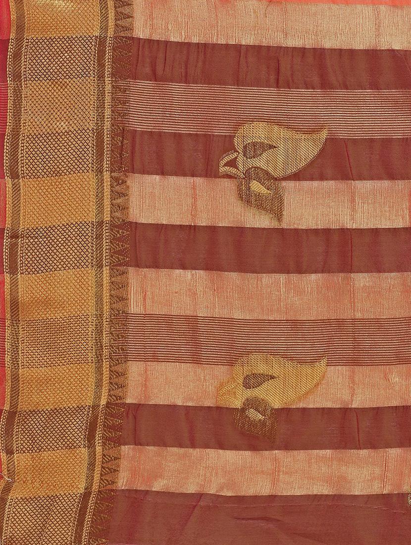 peach cotton silk dharmavaram saree - 21148696 - Standard Image - 5