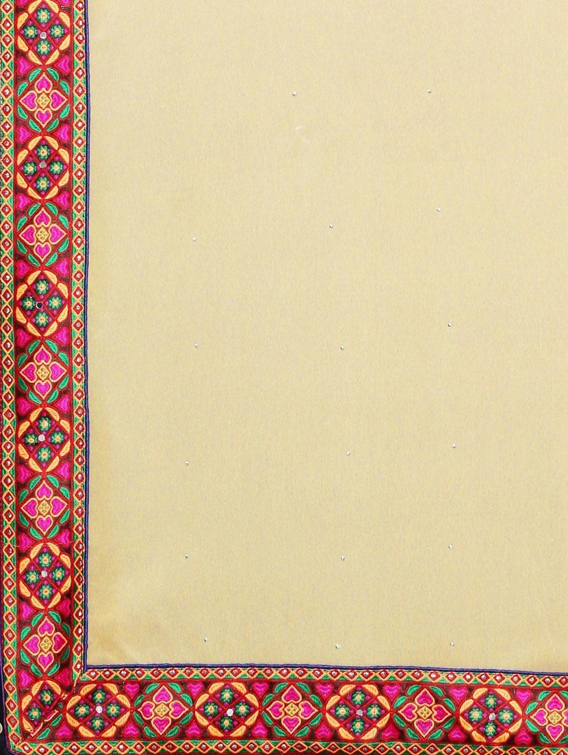 cream embroidered saree - 21148751 - Standard Image - 3