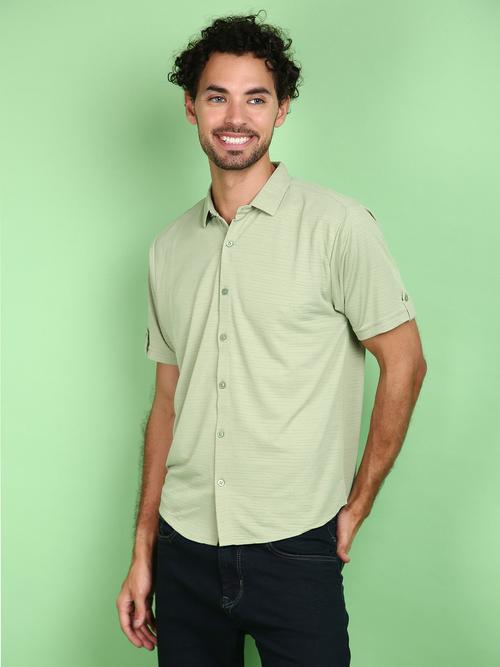 green cotton front print tshirt - 21151242 -  Standard Image - 0