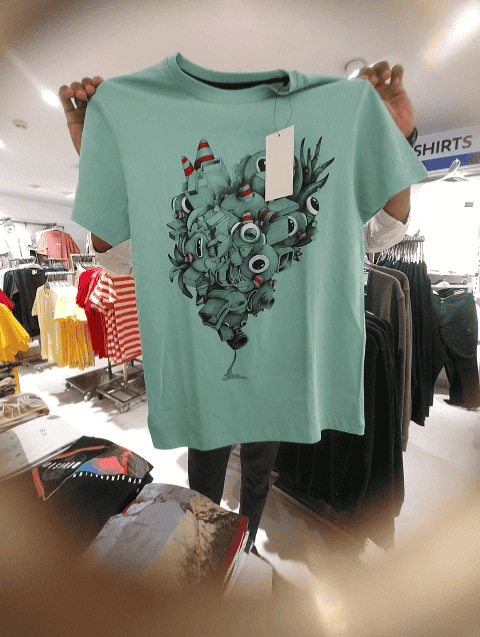 light green cotton single jersey tshirt - 21151468 - Standard Image - 0