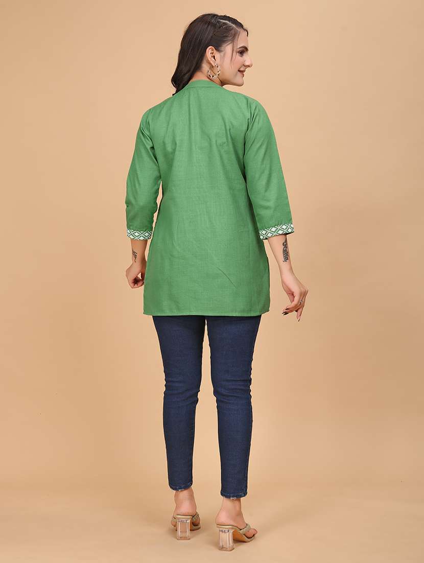 women embroidered flared tunic - 21151663 -  Standard Image - 3