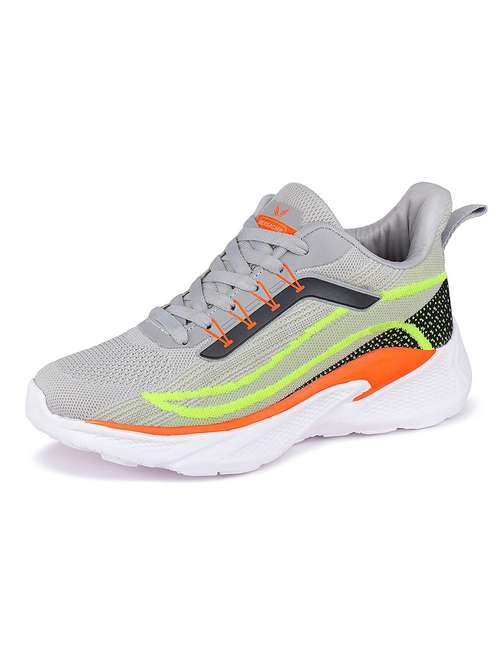 grey colourblocked sports shoes - 21151668 -  Standard Image - 0