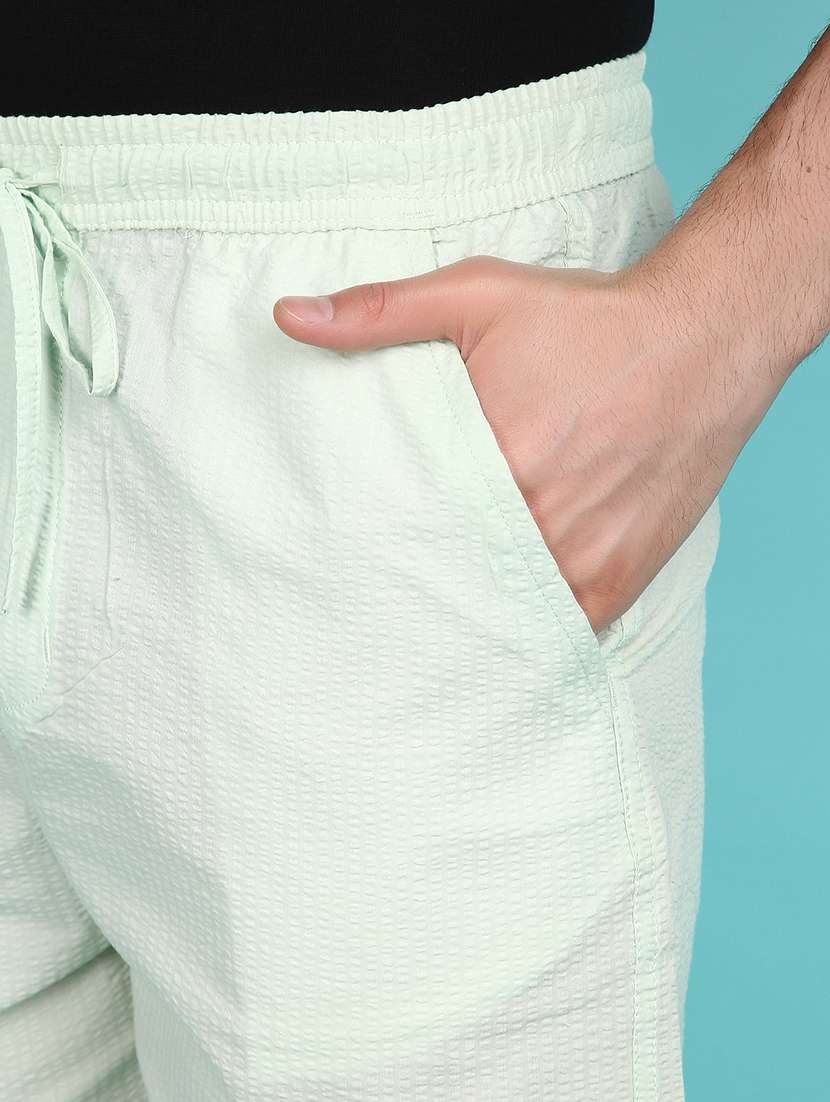 men sea green solids short - 21151685 -  Standard Image - 5