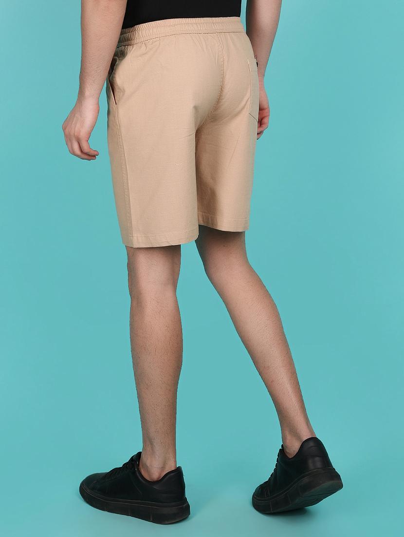 men beige solids short - 21151686 - Standard Image - 3