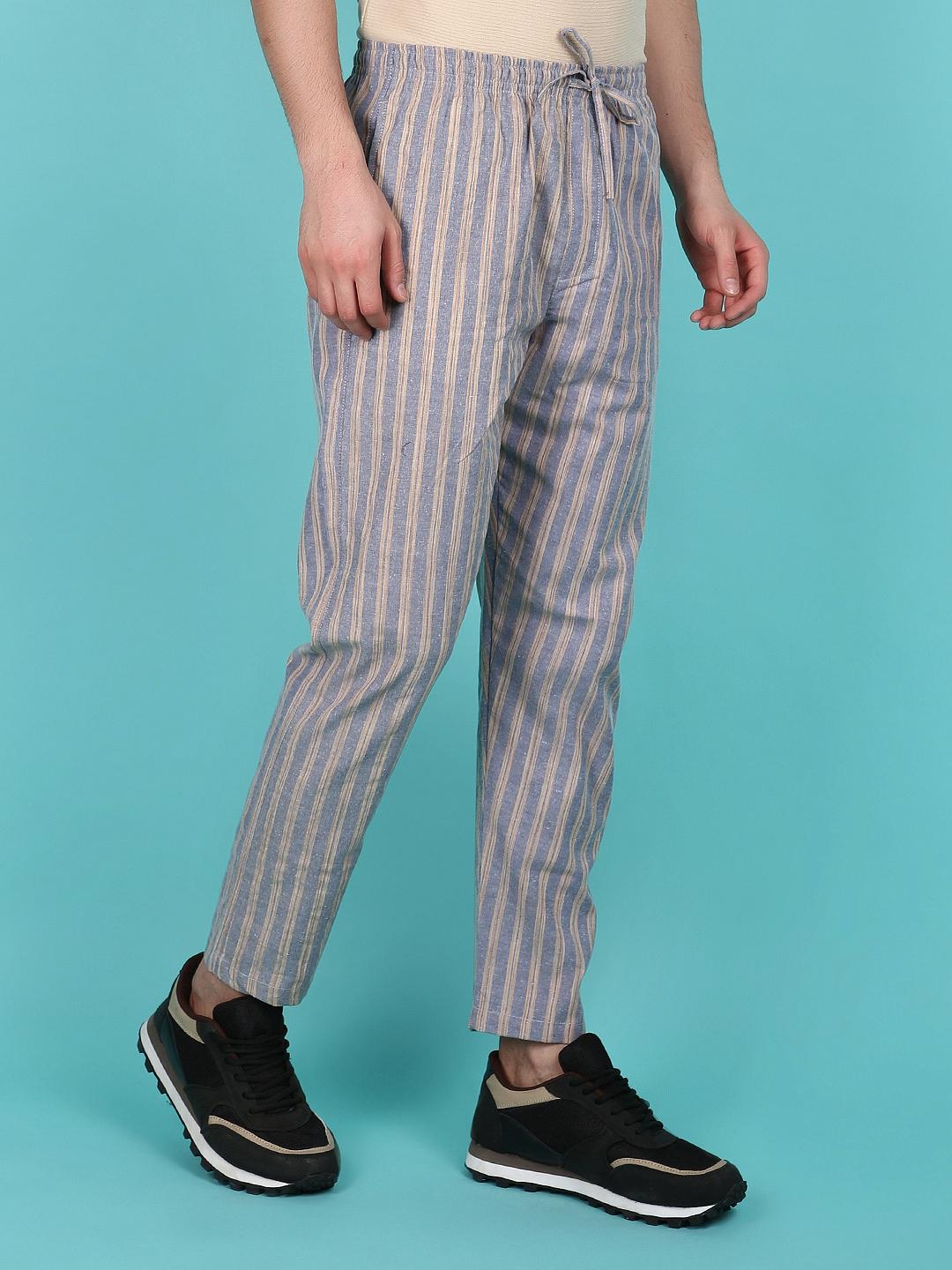 grey cotton full length track pant - 21151690 - Standard Image - 3