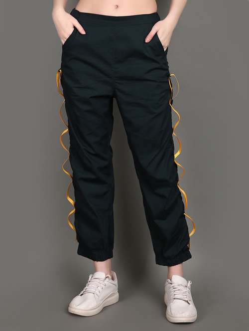 green cotton solids jogger - 21151763 -  Standard Image - 0