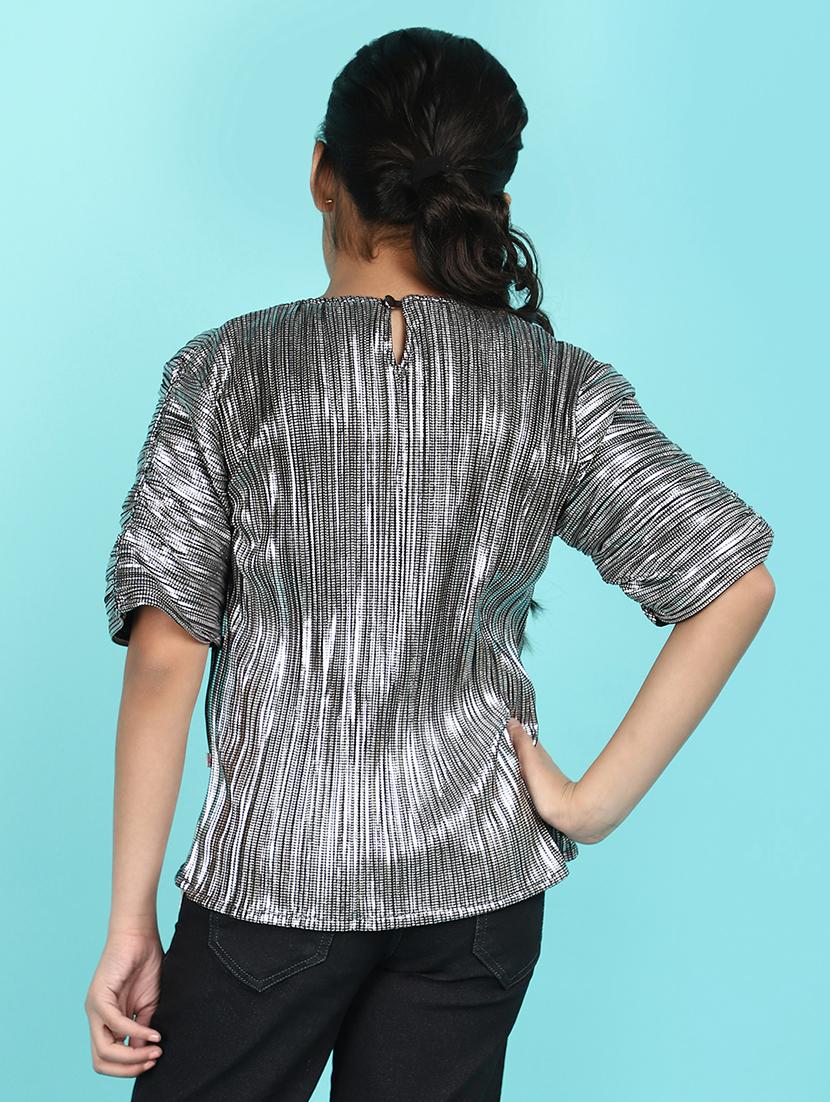 grey metallic cotton top - 21151779 - Standard Image - 3