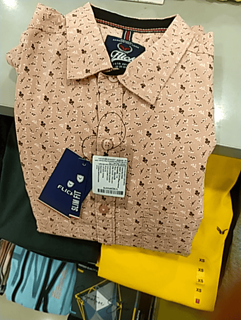 light pink twill casual shirt - 21151807 - Standard Image - 0