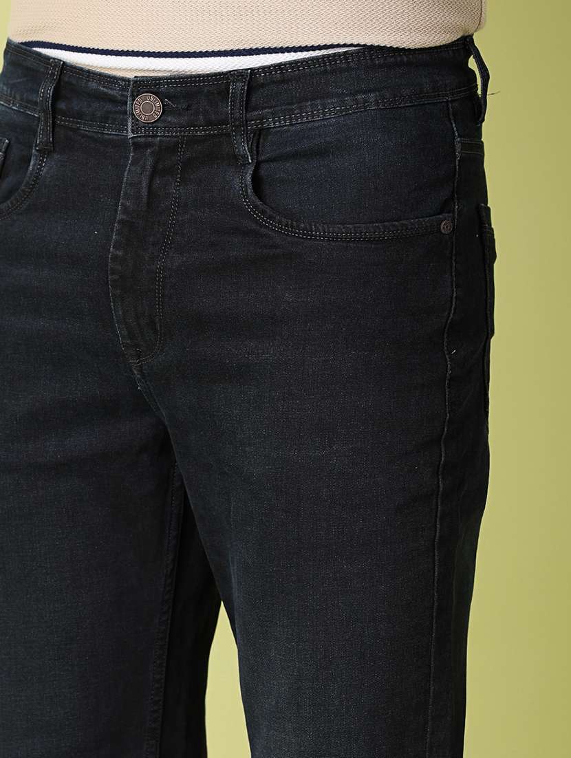 men black solid jean - 21151854 -  Standard Image - 5