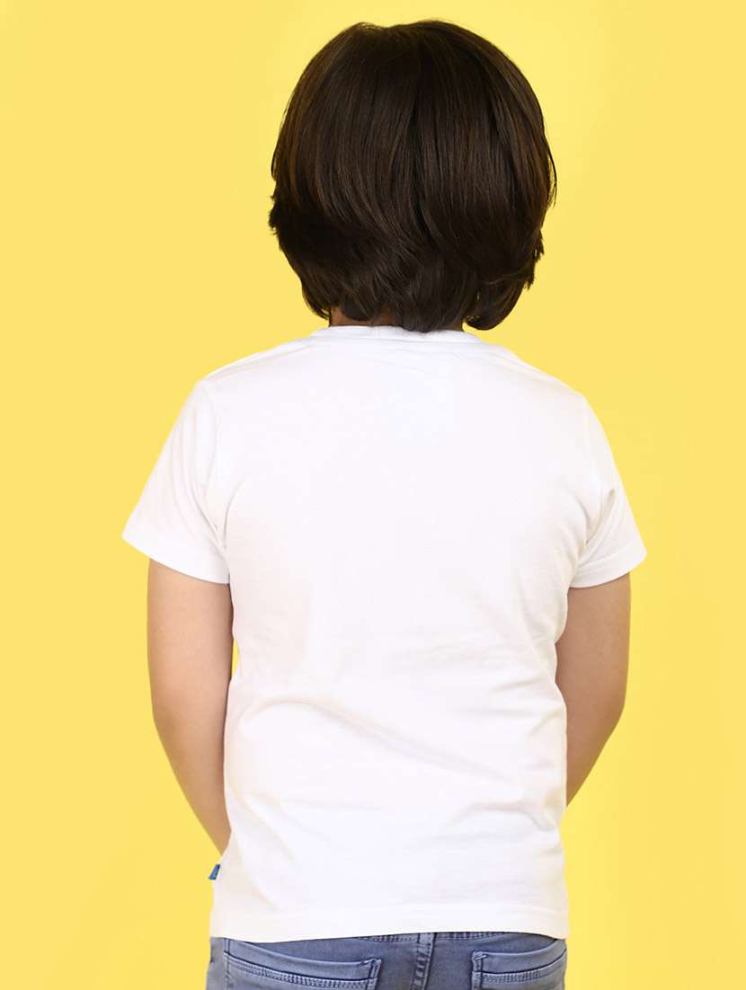 boys round neck printed t-shirt - 21152487 -  Standard Image - 3