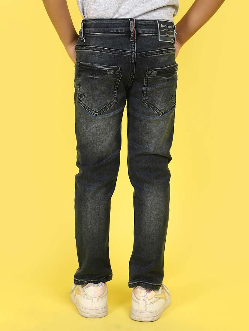 boys grey denim plain jean - 21152534 -  Standard Image - 3