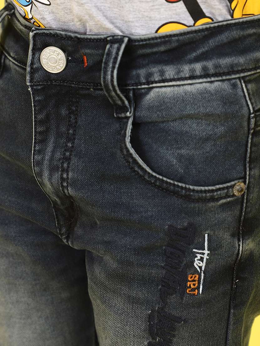 boys grey denim plain jean - 21152534 -  Standard Image - 5