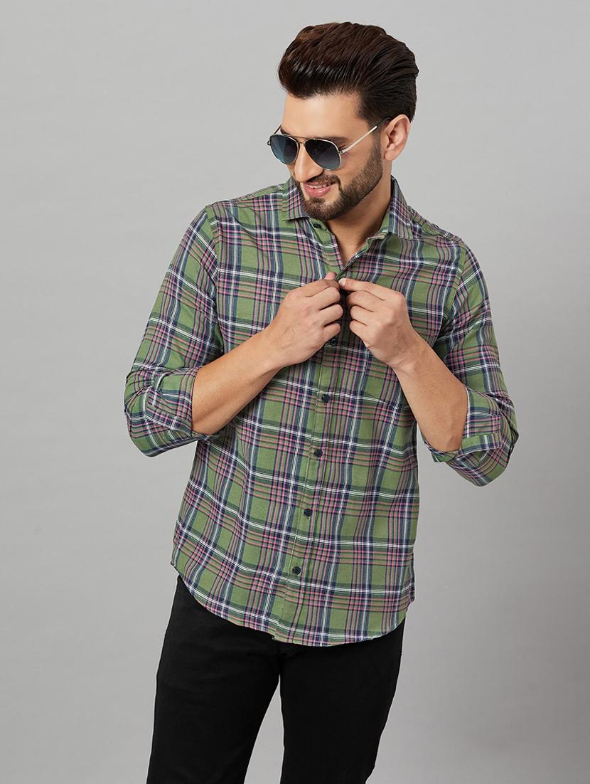 men checkered casual shirt - 21153355 - Standard Image - 3
