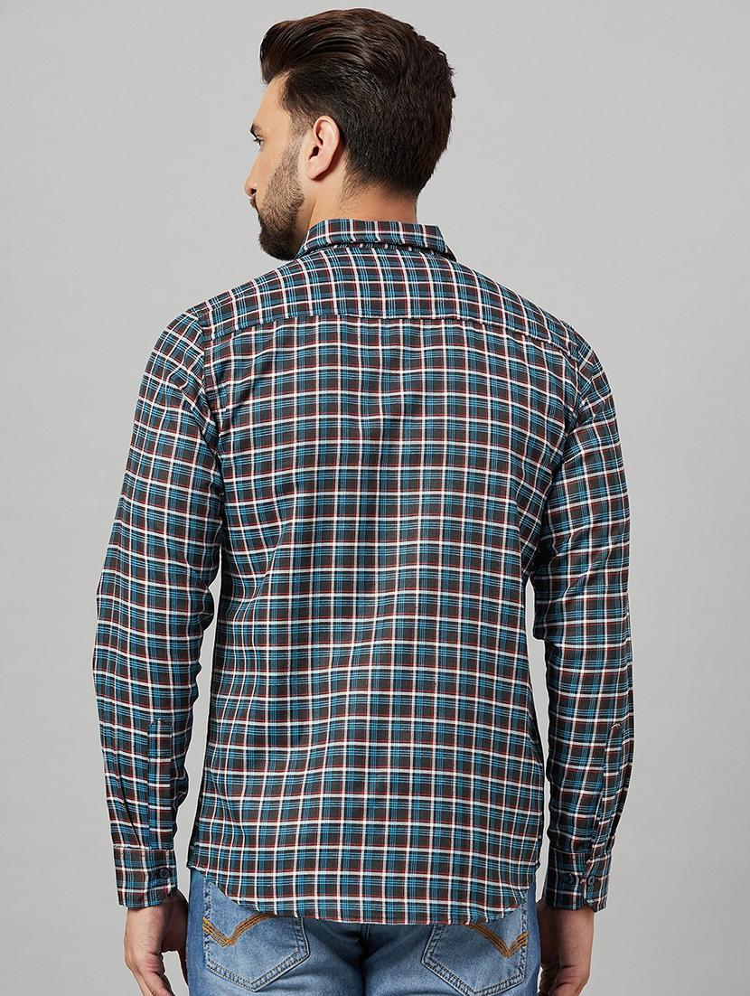 men checkered casual shirt - 21153356 - Standard Image - 3