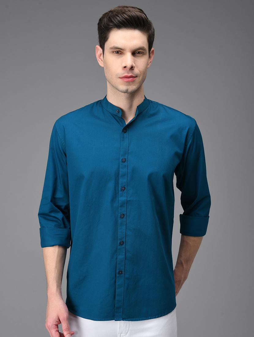 men solid cotton casual shirt - 21153396 - Zoom Image - 0