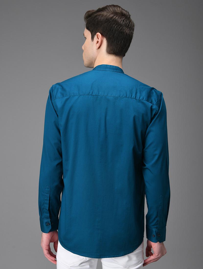 men solid cotton casual shirt - 21153396 - Standard Image - 3