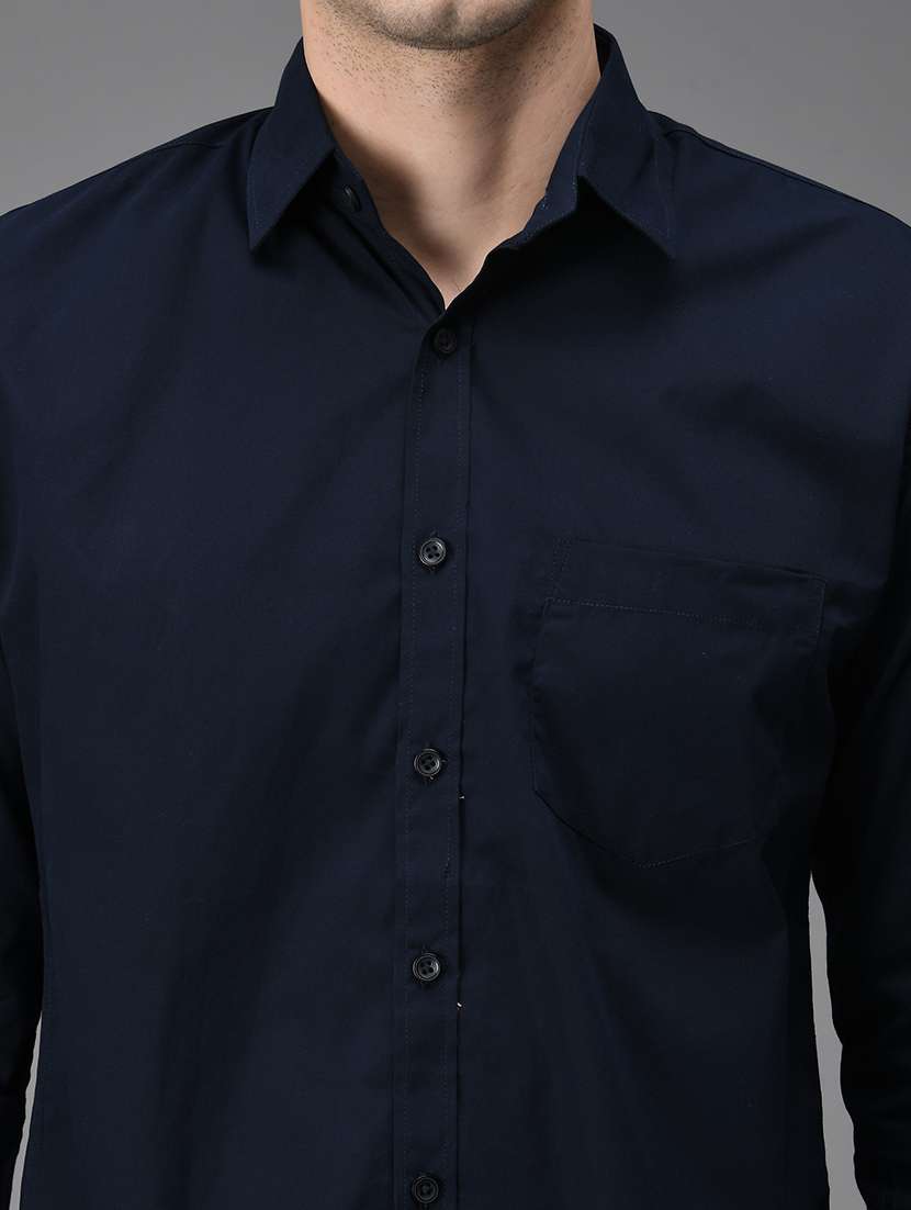 men solid cotton casual shirt - 21153411 -  Standard Image - 5