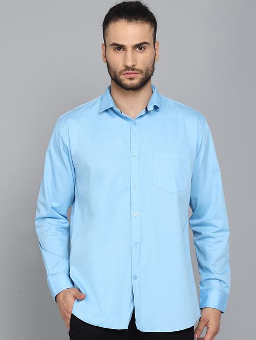 men solid cotton casual shirt - 21153419 -  Standard Image - 0