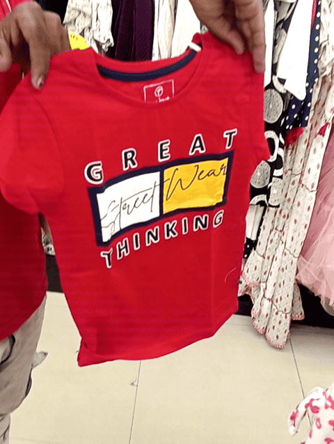red cotton single jersey tshirt - 21153520 - Standard Image - 0