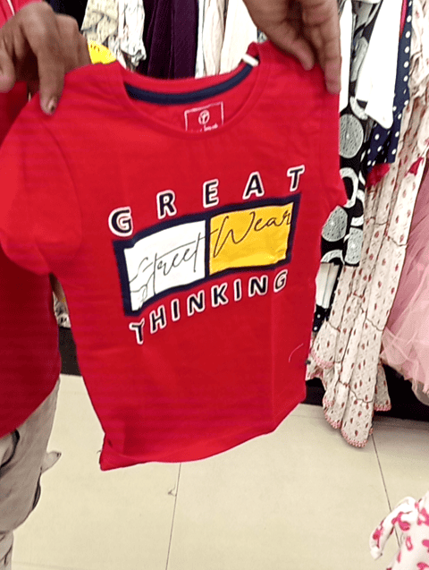 red cotton single jersey tshirt - 21153520 - Zoom Image - 0