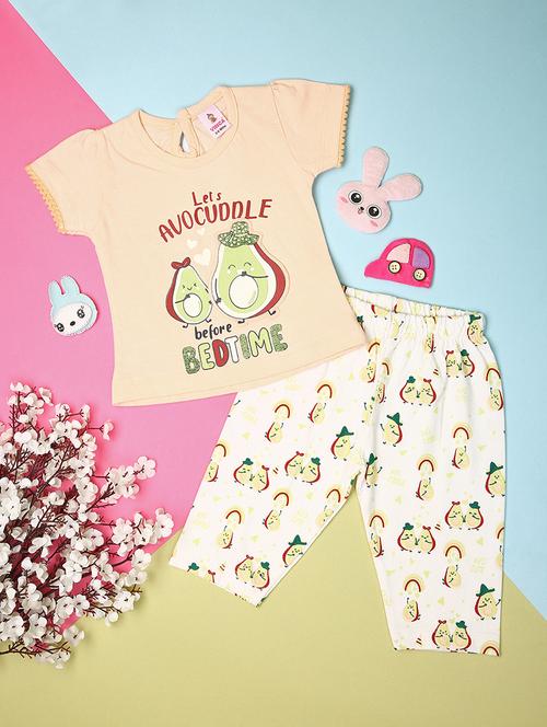 kids printed t-shirt and pajama set - 21153590 -  Standard Image - 0
