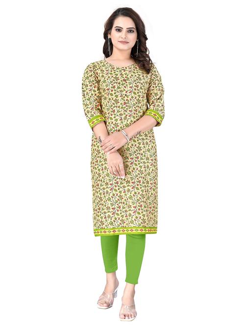 women round neck cotton straight kurta - 21154172 - Standard Image - 0