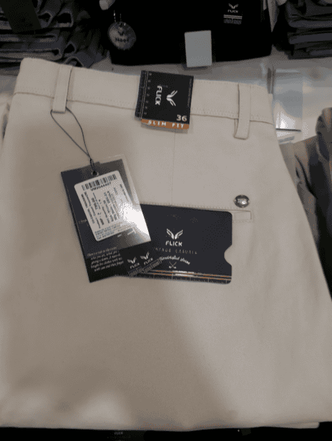 cream twill casual trousers - 21154619 - Standard Image - 0