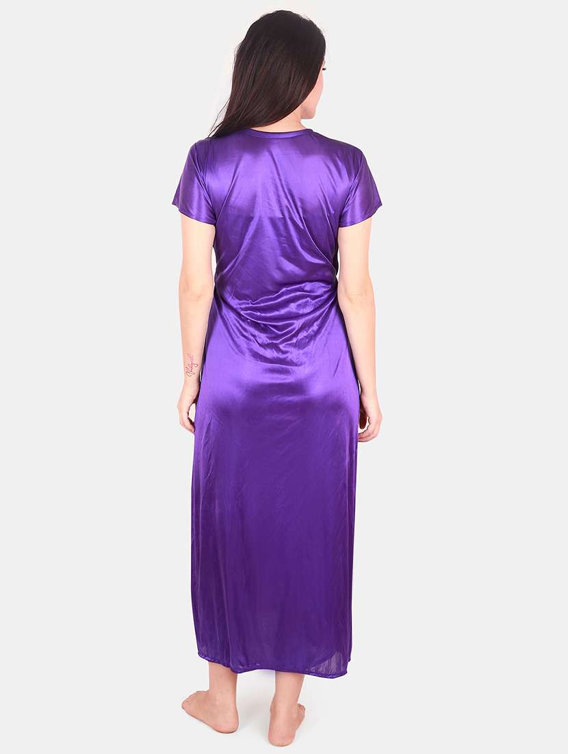 women lace detailed nighty with shrug - 21155523 -  Standard Image - 5