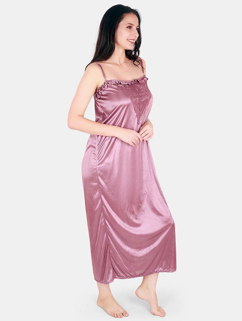 women lace detailed nighty with shrug - 21155537 -  Standard Image - 3