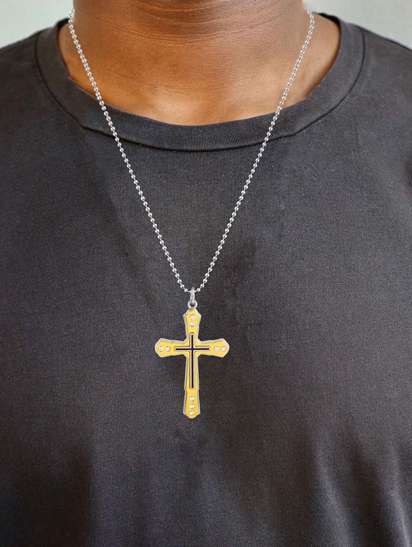 men's gold metal pendant - 21155917 - Standard Image - 3