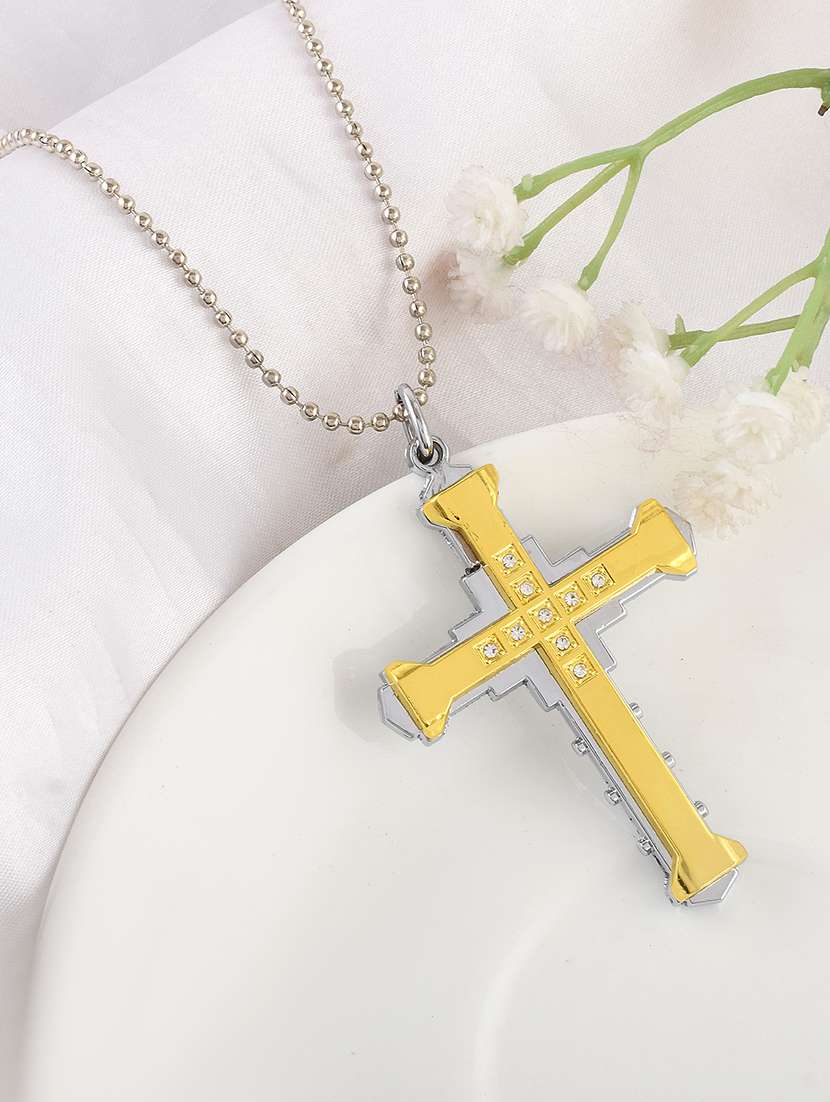 men's gold metal pendant