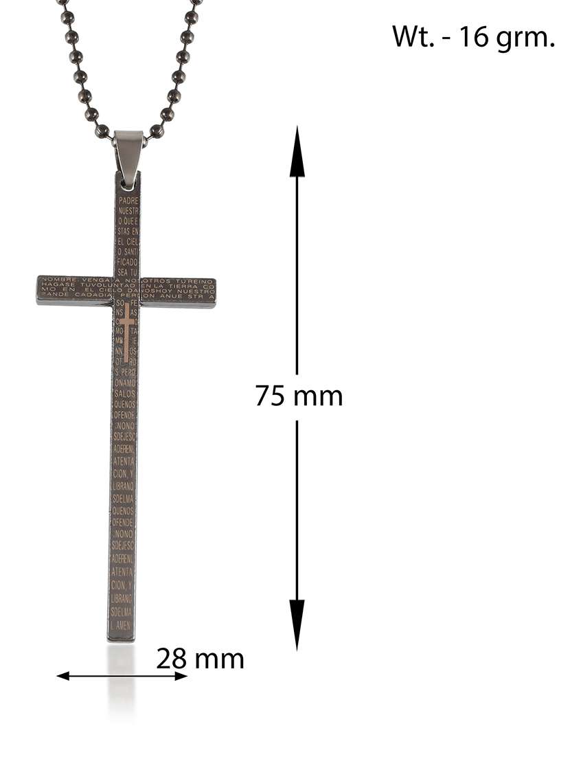 men's beige metal pendant - 21155922 - Standard Image - 3