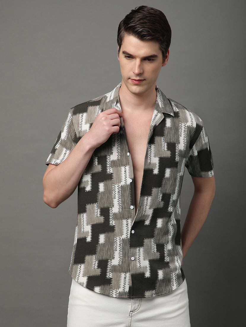 men printed casual shirt - 21156013 - Zoom Image - 0
