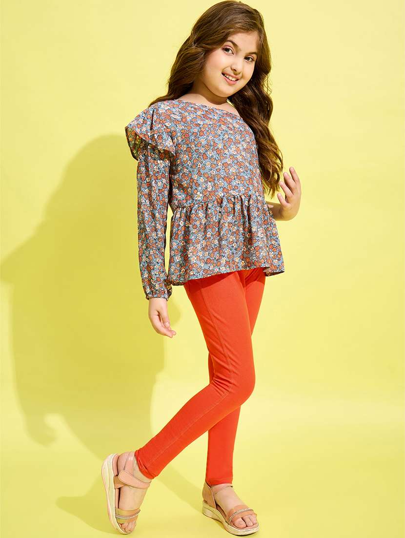 girls floral printed full length set - 21158393 -  Standard Image - 3